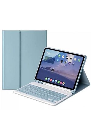 İpad Air 11 inç 2024 6.nesil Uyumlu Klavyeli Tablet Kılıf Bluetooth Kalem Bölmeli Standlı