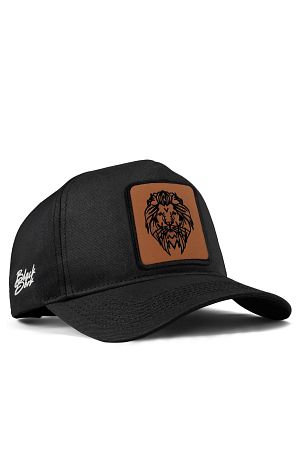 V1 Baseball Aslan - 13cs Kod Logolu Unisex Siyah Şapka (CAP)