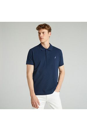 Erkek Lacivert Classic Fit Kısa Kollu Polo