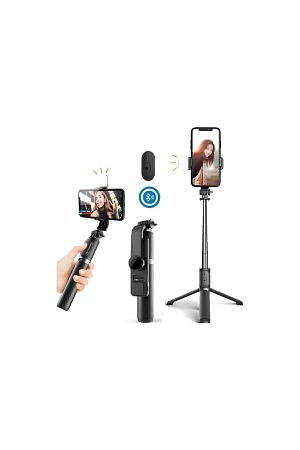 Led Işıklı Tripod Standı, Kablosuz, Bluetooth Uzaktan Kumandalı, Selfie Çubuğu