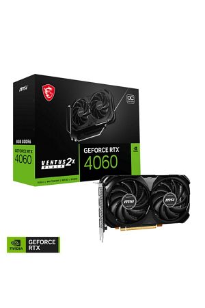 Geforce Rtx 4060 Ventus 2x Black 8g Oc Gddr6 128bit Dx12 Dlss 3 Gaming (OYUNCU) Ekran Kartı