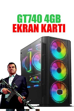 171x (GTA 5) I5-2400 16gb Ram,256gb Ssd,4gb Gt740 128bit Ekran Kartı,oyuncu Masaüstü Bilgisayarı