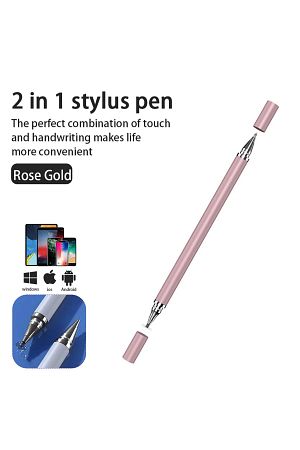 2in1 Dokunmatik Stylus Disk Pen ve Tükenmez Tablet Kalemi Telefon Tüm Dokunmatik Ekranlara Uyumlu