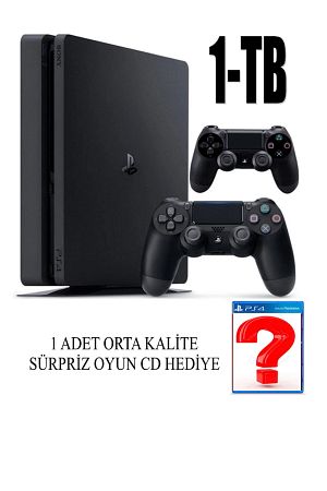 Sony Ps4 1 Tb Slim Kasa 2 Adet Sıfır V2 Kol Teşhir Ürün 12 Ay Garanti