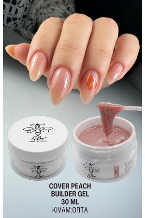 30ml Protez Tırnak Jeli Builder Gel Cover Peach