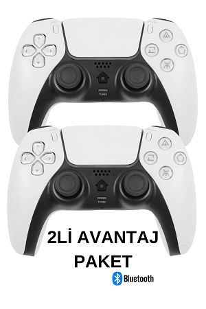 2li Paket T28 Bluetooth Oyun Kolu Ps4 Ps5 Ve Pc Uyumlu Wireless Kablosuz Oyun Kolu Joystick