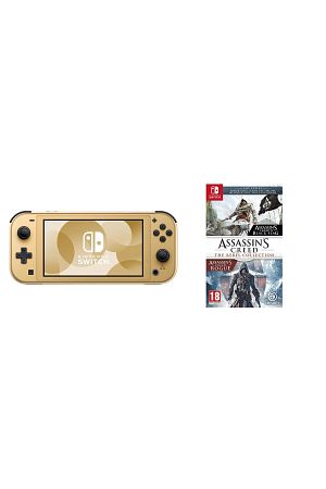 Nintendo Switch Lite Hyrule Edition (Özel Sürüm) Oyun Konsolu + Assassins Creed The Rebel