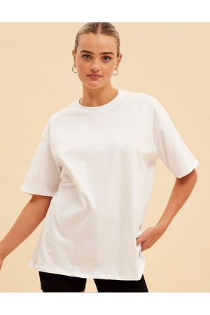 Oversize %100 Pamuk Kalın Süprem Unisex Tshirt Düz Basic Tişört