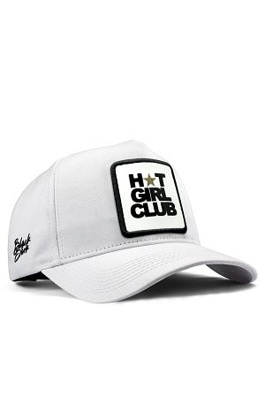 V1 Baseball Hot Girl Club - 1 Kod Logolu Unisex Beyaz Şapka (Cap)