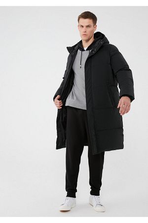 Kapüşonlu Siyah Parka 010465-900