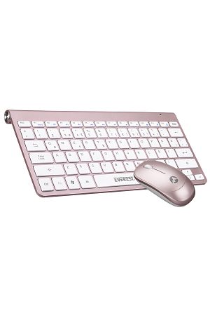 KB-BT72 ELITE Rose Gold Ultra İnce Kablosuz Q Klavye + Mouse Set