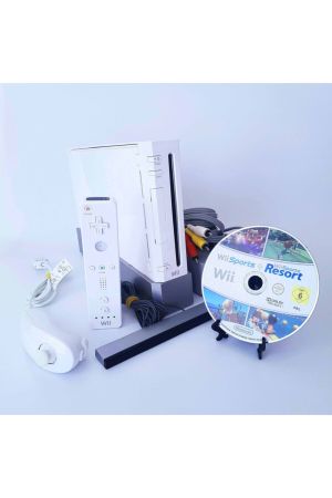 Wii Oyun Konsolu Beyaz Wii Sports & Wii Sports Resort 2 Oyun Bir Arada Hediye