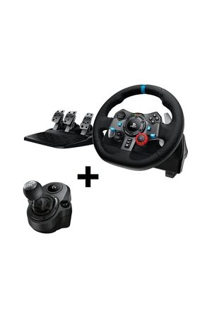 G G29 Driving Force Yarış Direksiyonu + Logitech Driving Force Shifter Vites Seti