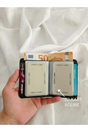 Ri 20 Kart Bölmeli Minimal Kartlık&cüzdan