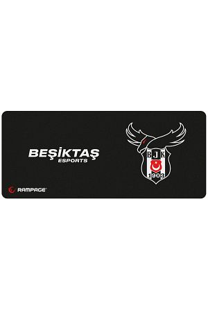 Mp-25 Siyah 300*700*3mm Beşiktaş Esports Lisanslı Logolu Büyük Boy Gaming Mouse Pad
