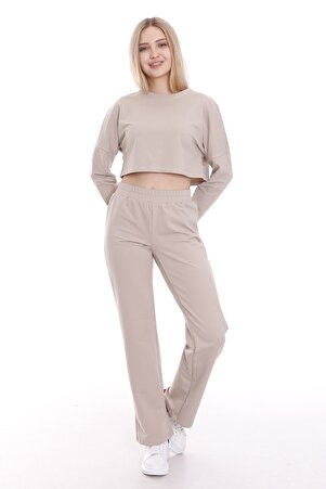 Elastic-Waist Straight-Leg Joggers