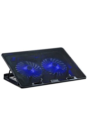 M30 Notebook Standı + Soğutucu Mavi Led 14-15.6 Inch, 2 Fan, 2 Usb