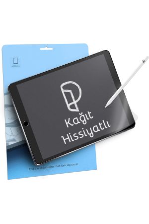 Apple iPad 8. ve 9. Nesil 10.2 Inç Paper-Like Ekran Koruyucu  Kağıt Hissiyatlı Kırılmaz Cam