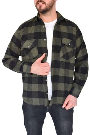 Erkek Oduncu Çift Cep Kapaklı Regular Fit Gömlek Bgl-st02338