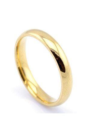 Unisex 4mm Ince Bombeli Çelik Alyans Yüzük Cl18