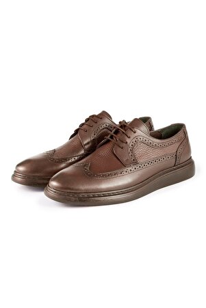 Lusso Hakiki Deri Erkek Günlük Klasik Ayakkabı, Hakiki Deri Klasik Ayakkabı, Derby Klasik