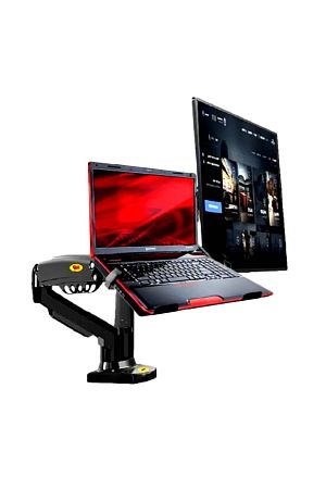 North Bayou Nb F160l Amortisörlü 17"-27" Monitör Tutucu Ve 10"-17" Laptop Standı 2023 Yeni Tasarım