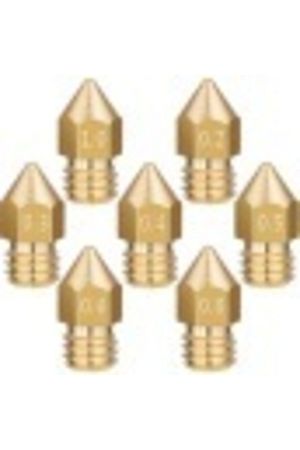 7 Adet Mk8 Nozzle Seti - 7 Çeşit - Creality Uyumlu Pirinç Kafa A8 A8plus Ender 3 Cr10