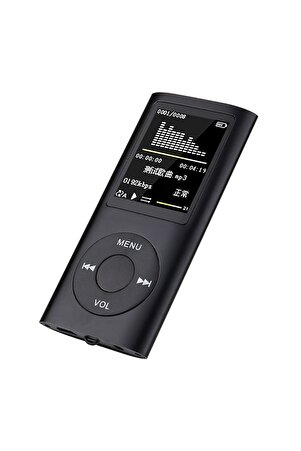 8 Gb Dahili Hafızalı Mp3 Çalar Ses Kayıt Fm Radyo Sd Kart Girişli Mp4 Player 1.8 Inç Renkli Ekran