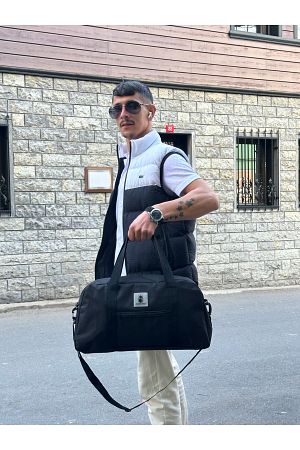 Unisex Önü Cepli Uzun Askılı Kadın Ve Erkek Kullanabilir Seyahat Fitness Ve Spor Çantası