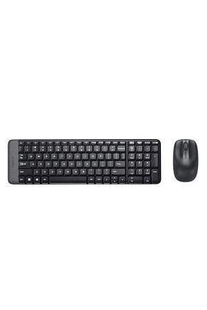 MK220 Kablosuz Türkçe Klavye Mouse Seti - Siyah