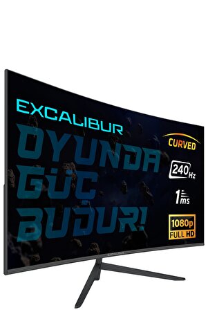 Excalibur M.E315FHD-G 31.5" 240HZ 1MS 300NIT (HDMI+Display) Curved Freesync + G-Sync FHD LED Monitör