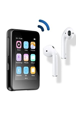 Dokunmatik Ekranlı Bluetooth Lu Mp3 Mp4 Player Ses Kayıt Dahili Hoparlör Müzik Çalar 4gb Hafızalı