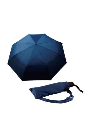 Lacivert Tam Otomatik Açılır Kapanı Rüzgarda Kırılmayan Şemsiye