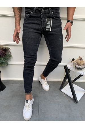 Erkek Jeans Skinny Fit Likralı Trnak Antrasit