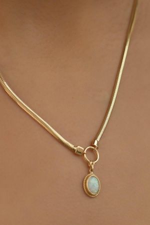 Altın Opal Italyan Zincir
