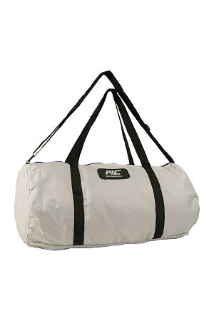 Packable Katlanabilir Silindir Çanta Açık Gri