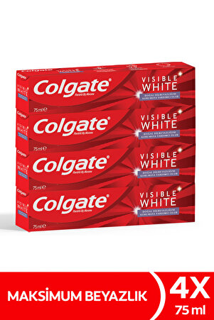Visible White Maksimum Beyazlık Beyazlatıcı Diş Macunu 75 ml X4 Adet