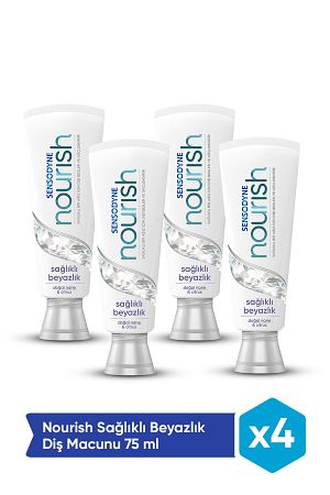 Nourish Sağlıklı Beyazlık Diş Macunu 75 ml x4