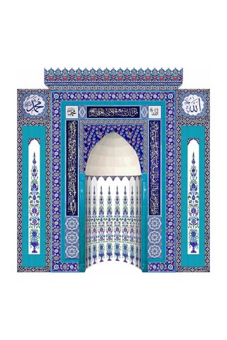 Armada Çini 300x300 Selvi Ayetel Kürsülü Mescit Mihrap Cami Mihrapları