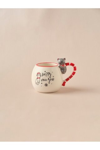 Karaca New Year Yılbaşı Cat Kupa 450 ml