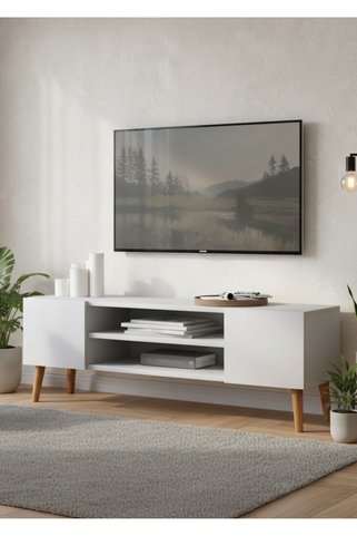 Monte Sehpa Etna Tv Sehpası Beyaz