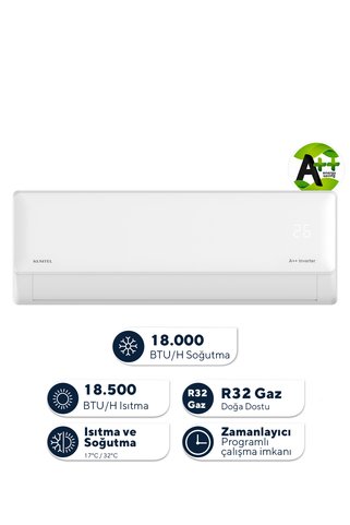 KUMTEL Hinoki KMSAC-18 18.000 Btu A++ Inverter Duvar Tipi Split Klima (Montaj Dahil)