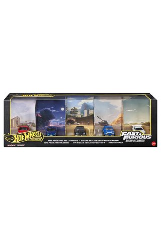 HOT WHEELS Premium Fast & Furious paketi, 5 adet 1:64 ölçekli metal oyuncak araba JMN13