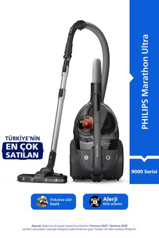 Philips Marathon Ultimate XB9550/10 899 W Toz Torbasız Elektrikli Süpürge