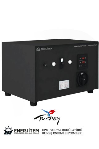 ENERJİTEM Voltaj Regülatörü Statik 15 Kva Monofaze Özel Üretim Çok Sessiz, 15 Kva
