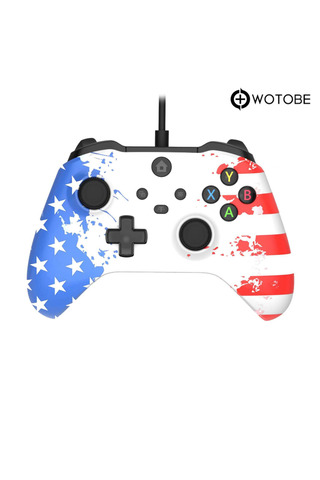 WOTOBE PC USB Kablolu Turbo Fonksiyonlu Çift Titreşimli Oyun Kolu Joystick Gamepad