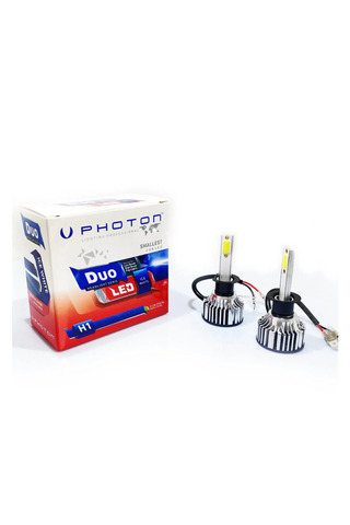 Photon 12V H1 DUO COB LED XENON FAR AMPUL SETİ 6000K 6000 LÜMEN FANLI