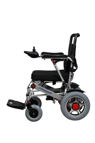 FUHASSAN Elektrikli Şarjlı Akülü Tekerlekli Sandalye Katlanabilir Gövde Lityum Pil