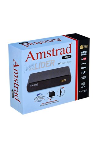 Amstrad 13O0M Hem Mini Hem Set Üstü Full HD Uydu Alıcısı