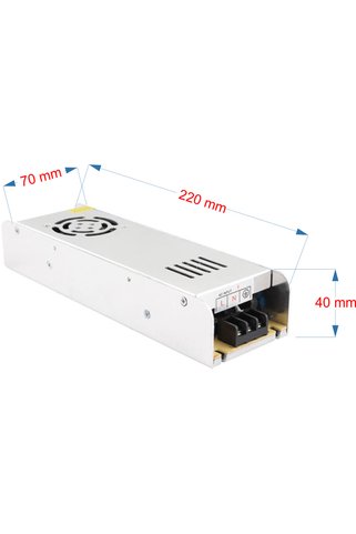 CSBİLİŞİM 12 Volt 30 Amper Metal Dar Kasa Adaptör (iç Mekan)